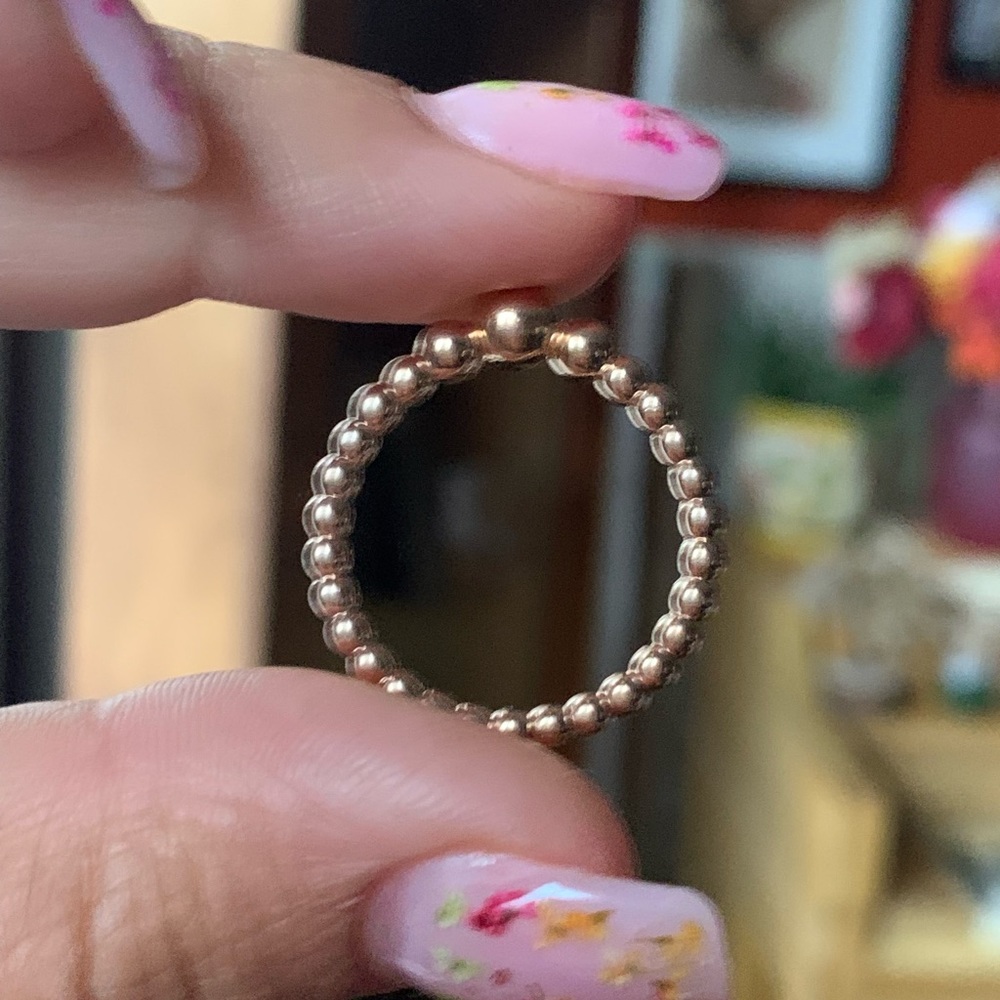 Pandora rose string of beads ring size 9 (60)